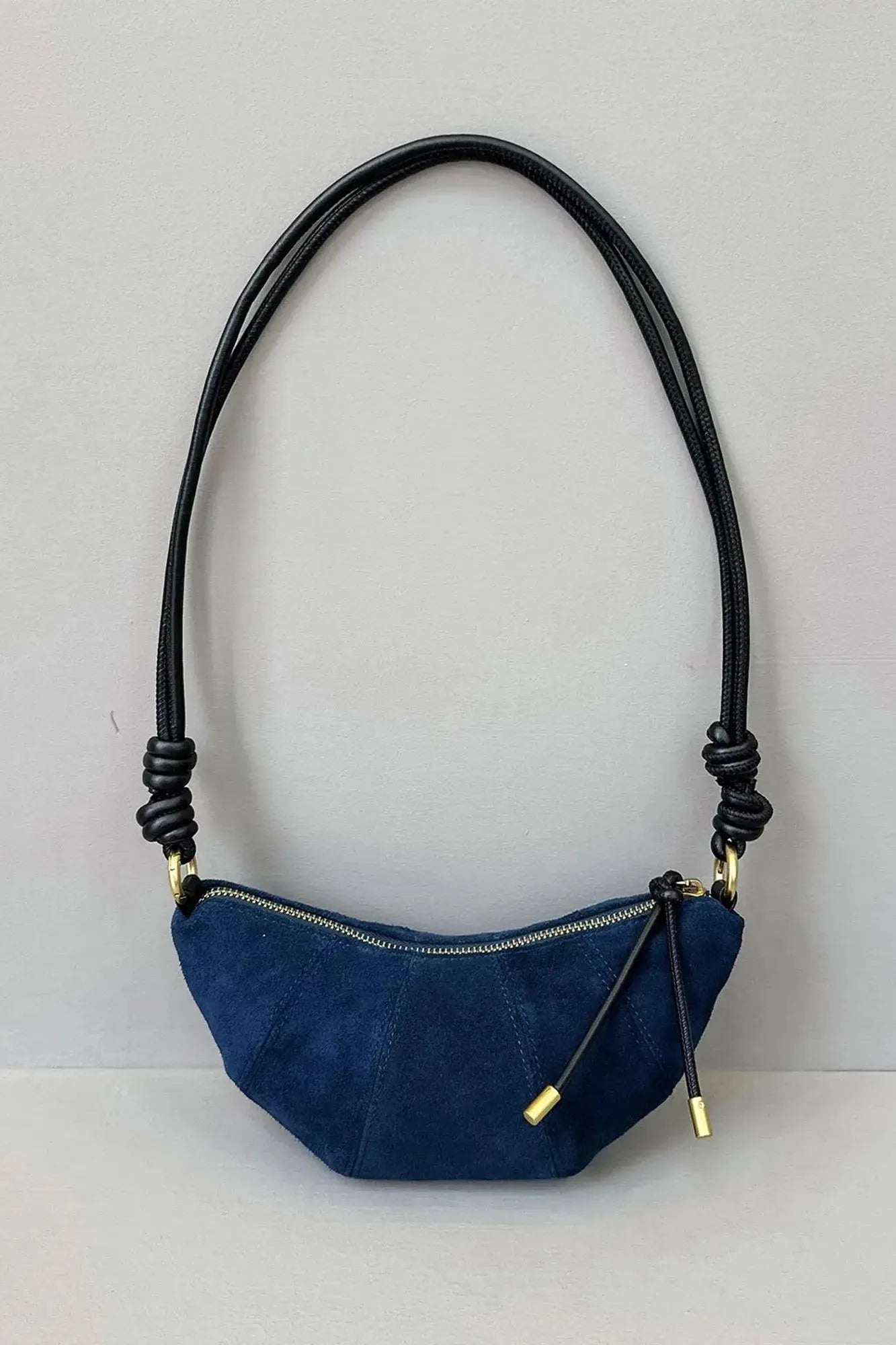 Italian suede shoulder bag “Luna” - Bajeni