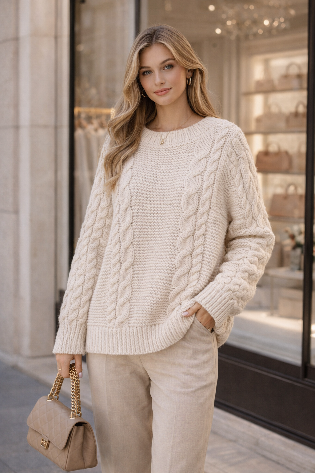 Luxuriöser Oversize-Strickpullover „Aurea“ – fair