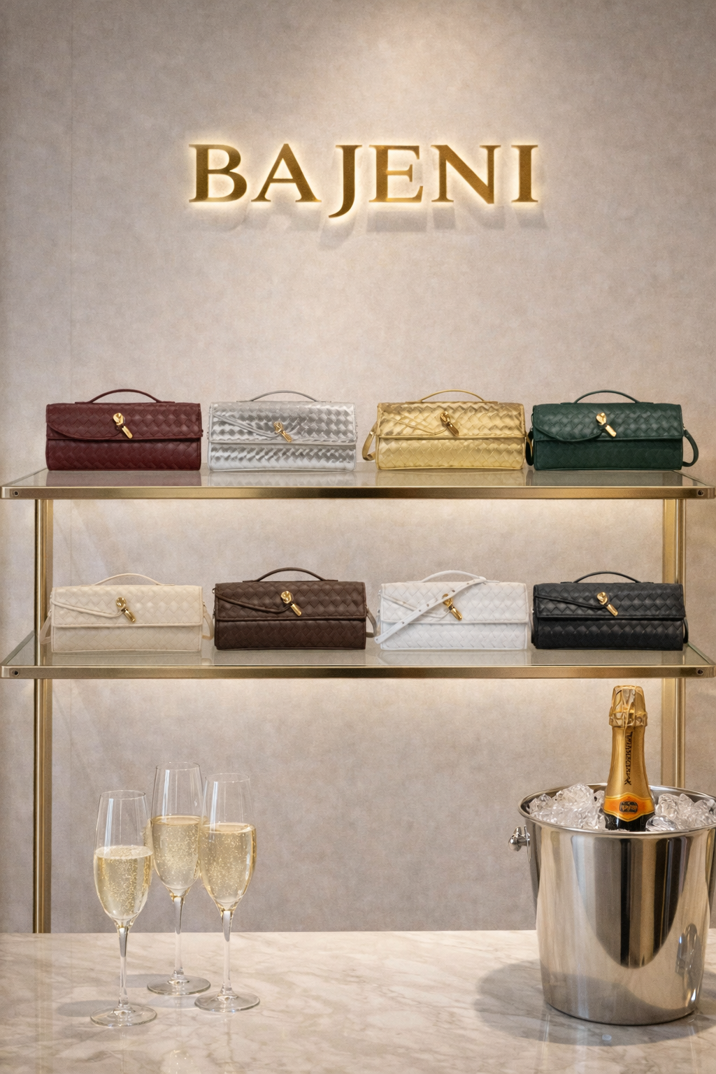 Handgeflochtene Leder-Clutch – zeitlose Luxus-Eleganz