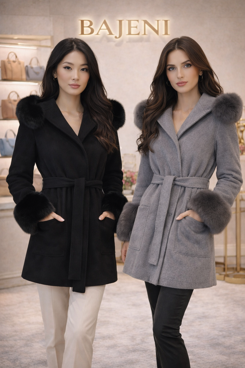 Luxuriöser Faux-Fur Mantel – Zeitlose Eleganz