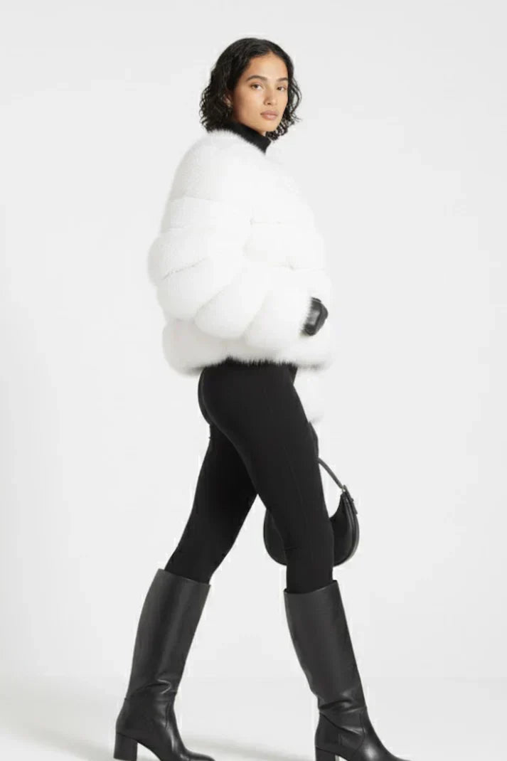 Trendy Faux Jacke - Bajeni