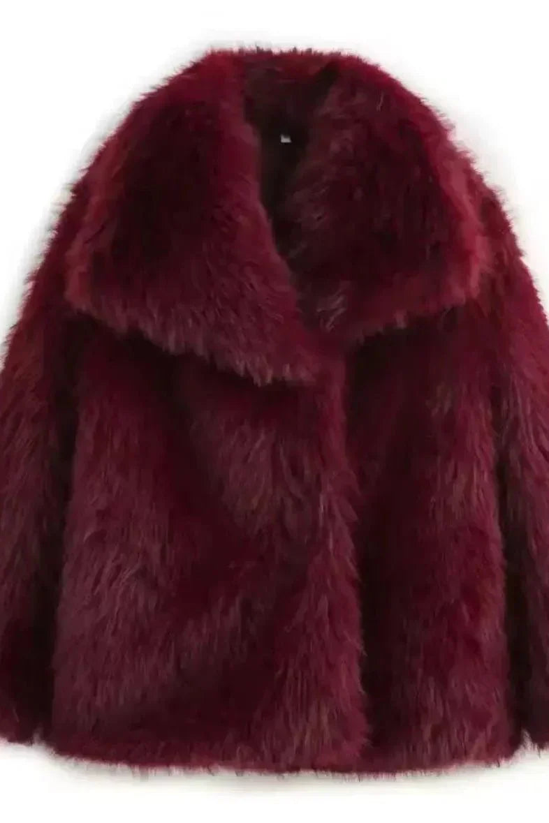 Luxurious faux fur coat - Bajeni